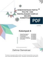 Kelompok 6 - DEMOKRATISASI