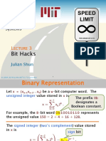 Bit Hacks: 6.172 Performance Engineering of Software Systems