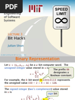 Bit Hacks: 6.172 Performance Engineering of Software Systems