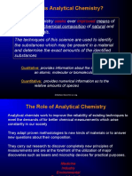 What Is Analytical Chemistry?: Seeks Improved