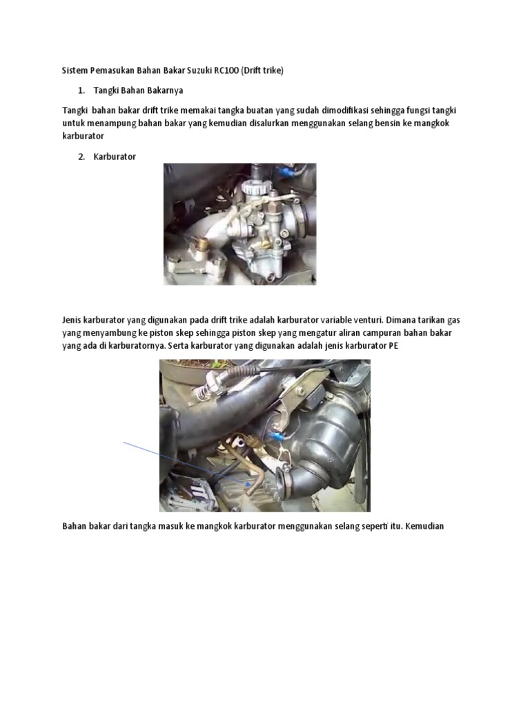 Sistem Pemasukan Bahan Bakar RC100 | PDF | Teknologi & Rekayasa
