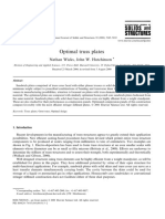 Optimal Truss Plates: Nathan Wicks, John W. Hutchinson