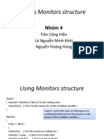 Using Monitors Structure