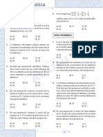 Problemas de proporción aritmética y geométrica