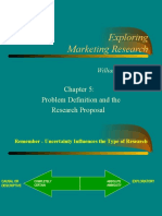 Exploring Marketing Research Problem Definition