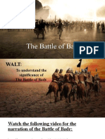 Battle of Badr Lesson 1 PP Presentation
