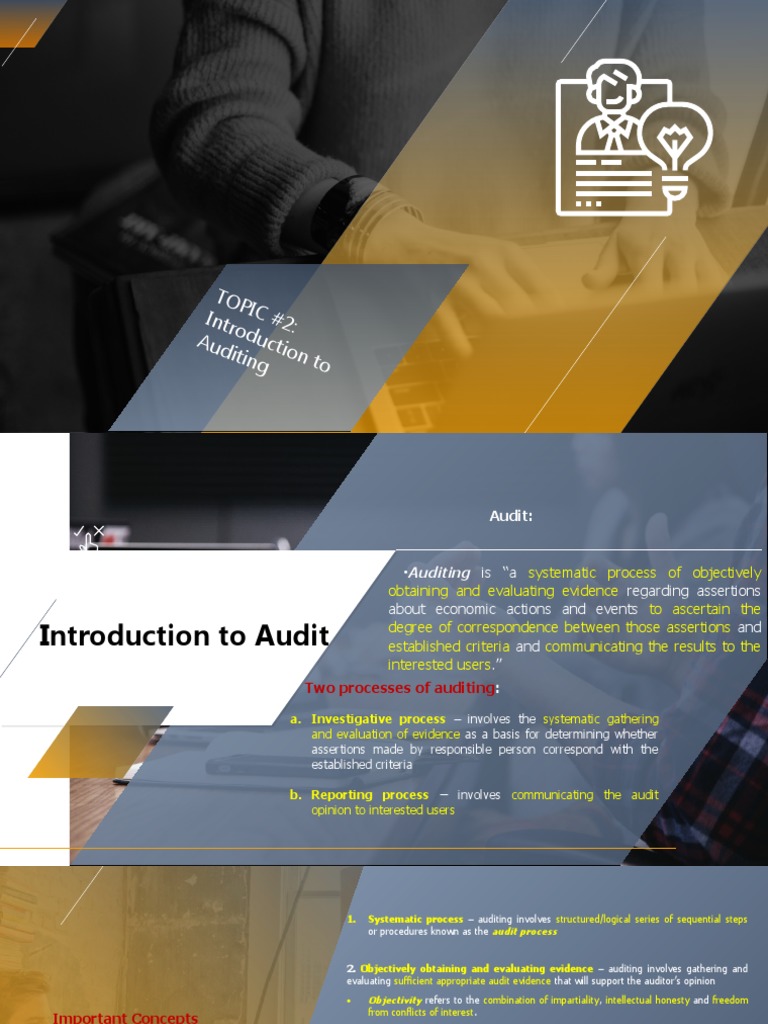 Topic # 2: Introdu Ction To Auditin G | PDF | Financial Audit | Audit