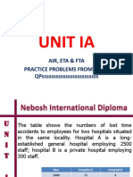 UNIT IA: AIR, ETA & FTA PRACTICE PROBLEMS