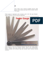 Fungsi Feeler Gauge