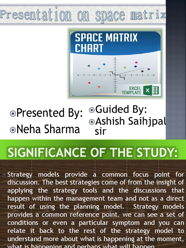 Prsentationonspacematrix 160923175812 | PDF | Strategic Management ...