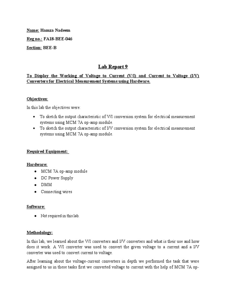 Lab Report 9: Not Required in This Lab | PDF | Technology & Engineering