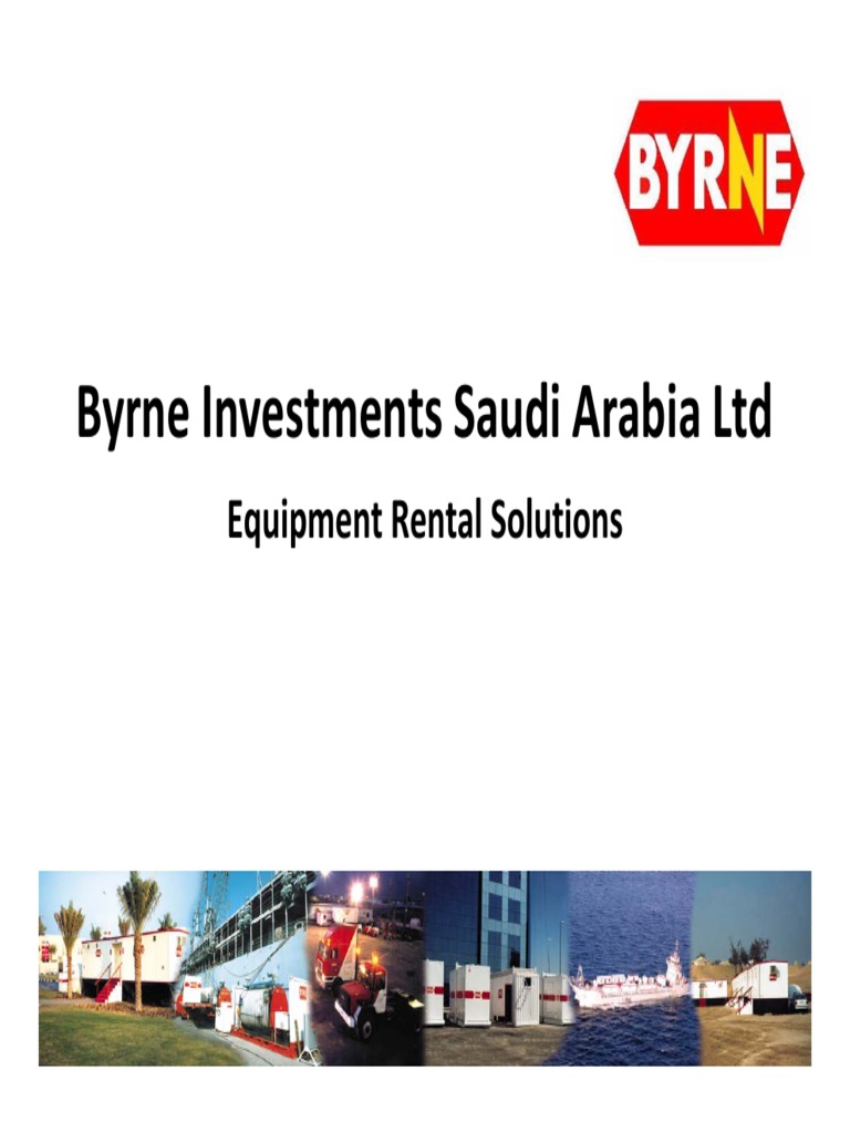 Byrne Investments Saudi Arabia LTD: Equipment Rental Solutions | PDF ...
