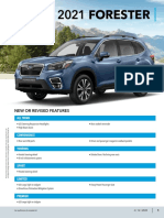 2021 Forester: New or Revised Features
