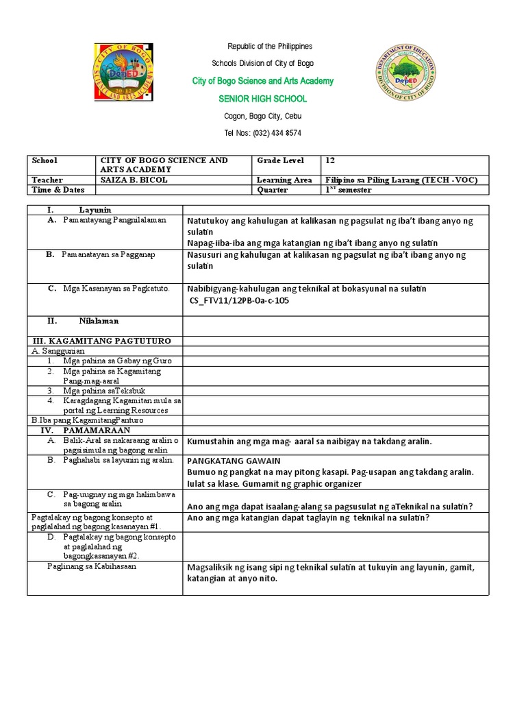 DLP Piling Larangan Tech Voc 2 | PDF