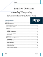 Debremarkos University School of Computing: Information Security (Chapter Two)
