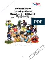 Mathematics Activity Sheet: Quarter 3 - MELC 3