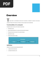 Functionalities of A Computer