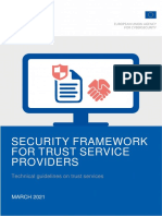 ENISA Report - Security Framework For Trust Providers