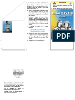 Grade 5 Project Bayani Brochure Gregorio Del Pilar