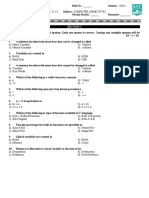 Test No 5 (Chapter No 9,13)