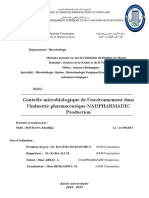 Contrôle Microbiologique de l’Environnement Dans l’Industrie Pharmaceutique NADPHARMADIC Production