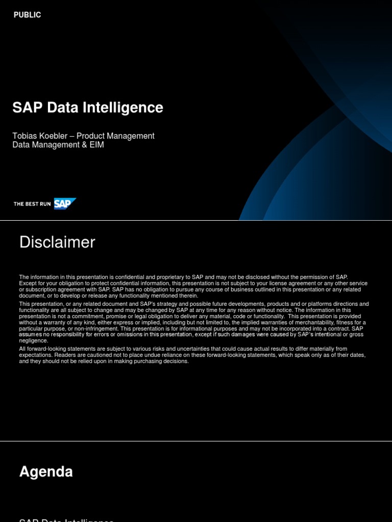 SAP Data Intelligence Presentation (2020-07) | PDF | Cloud Computing ...