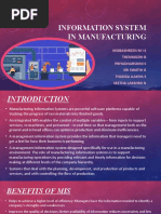 Mis in Manufacturing Industry