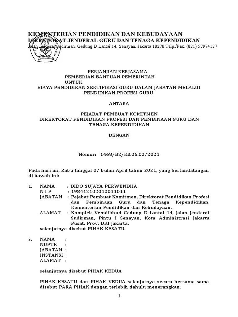 Format PKS Kosong | PDF