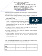 Soal Uas Tad Susulan 2020