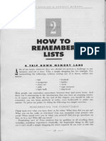 How To Remember A List