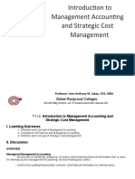 MODULE 1 Introduction To Management Accounting & Strategic MGT