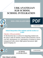 Atatürk Anatolian School Integration 2020