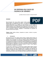 Legítima defensa y violencia de género