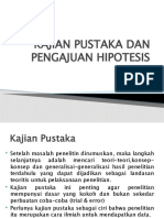 Kajian Pustaka Dan Pengajuan Hipotesis