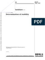 BS EN 1022:1997 Domestic furniture stability test