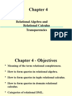 Relational Algebra and Relational Calculus Transparencies