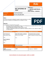 Rapport D'Audit Interne de L'Acdp: Référence