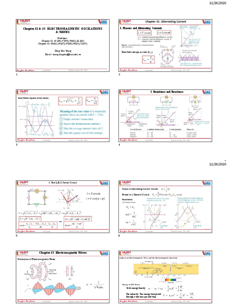 Chapter 31: Alternating Current | PDF | Inductor | Electronic Filter