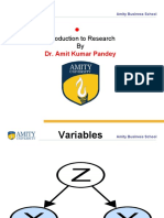 Introduction To Research By: Dr. Amit Kumar Pandey