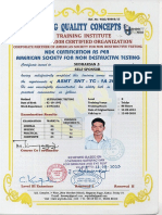 NDT Certificate 2