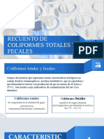 Recuento de Coliformes Totales y Fecales