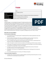 SRF34752 - Job Description and Person Specification