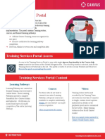 Training Services Portal One Pager