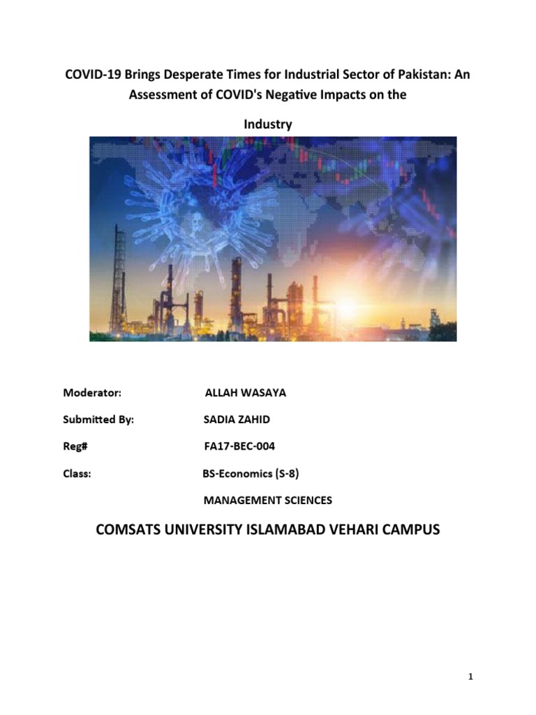 Impact of Covid-19 On Industrial Sector of Pakistan | PDF | Small And ...