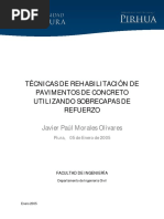 Técnicas de Rehabilitación de Pavimentos de Concreto Utilizando Sobrecapas de Refuerzo
