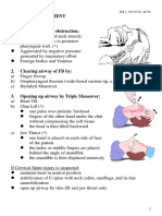 Airway Management I. Airway 1. Causes of Airway Obstruction