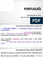 Discurso Direto Indireto Indireto Livre