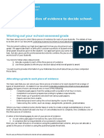 How To Use Portfolios of Evidence To Decide School-Assessed Grades