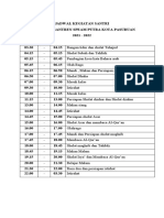 Jadwal Kegiatan Santri New