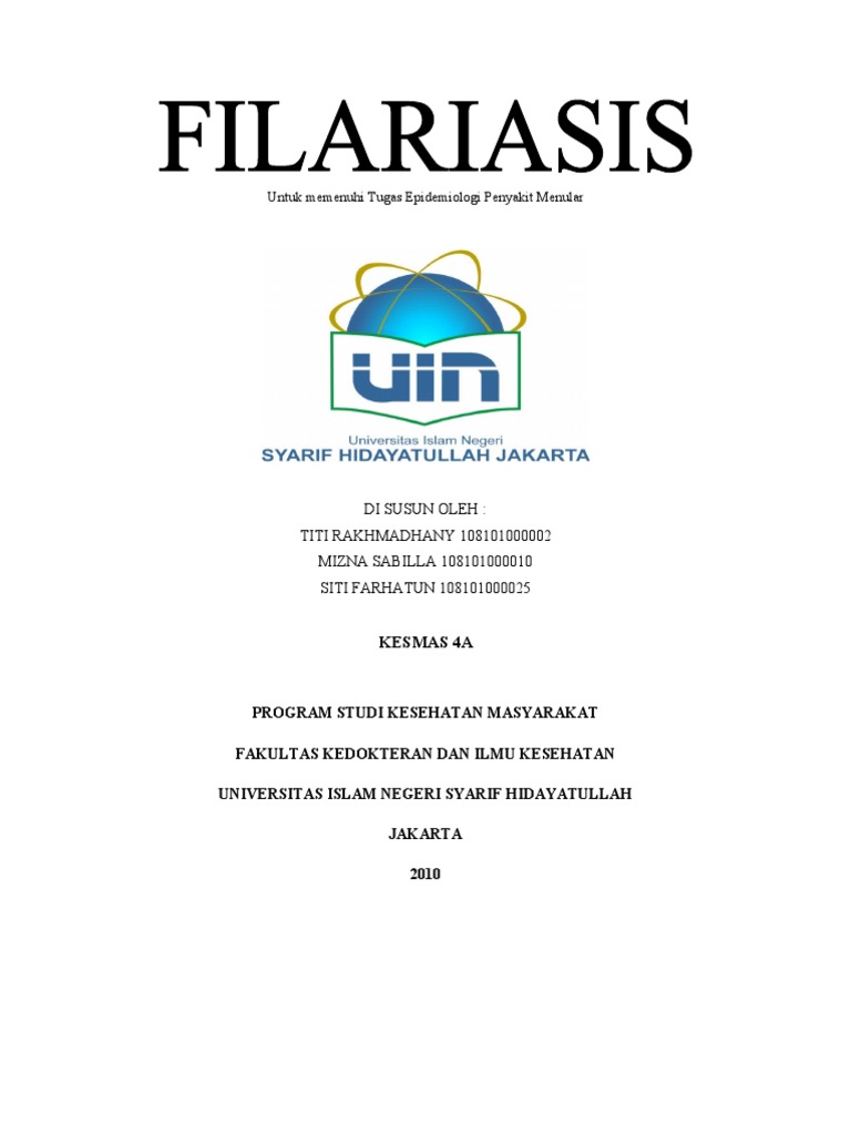 Makalah Epidemiologi Penyakit Menular filariasis2003